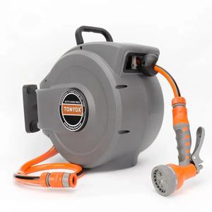 핫 세일 15M 워터 호스 릴 자동 리트랙터블 호스 릴 세트 정원 호스 파이프 릴