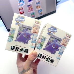 오리지널 중국 포켓몬 블라인드 박스 장난감 세트 - 151 피규어와 PTCG 카드 포함, 꿈의 마무리 터치, 수집가를 위한 트렌디한 장난감