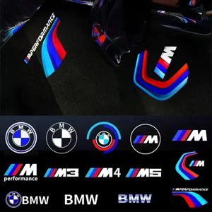 2/4개 LED 자동차 도어 램프 HD 환영등 자동차 배지 램프 BMW E90 E60 F07 F0 F11 F13 F01 E91 E92 E93 F10용