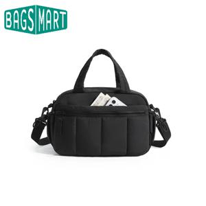 BAGSMART 여성용 숄더백 대용량 크로스바디 백 캐주얼 학생 통근 일상용 파우치 레저 다용도 핸드백