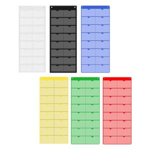 교실 달력 포켓 차트 빈 월간 달력 인덱스 카드 홀더 공간 절약형 다용도 벽 정리함 교사용