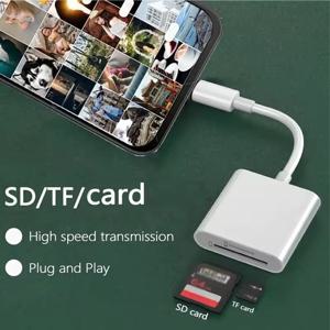 타입 C 카드 리더 2 in 1 SD TF 어댑터 아이폰15/16/17 화웨이 삼성 아이패드 태블릿 맥북 USB-C 모바일 폰 카드리더