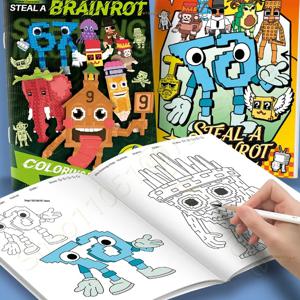 스틸 에이 브레인롯 컬러링 북 스케치북 학교 색상 그림 미술 용품 67 하우스 9 직업 드로잉 북 선물 세트 소녀 장난감