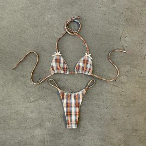 푸쉬업 비키니 2026 섹시 여성 수영복 여성 비키니 세트 브라질리언 비키니 수영복 리본 수영복 비치웨어