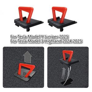 테슬라 모델 3+ 모델 Y 주니퍼용 2PCS 리어 도어 비상 손잡이 잠금장치, 빠른 탈출 스위치, 도어 잠금 해제, 자동차 액세서리