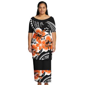 2026년 신상 여성 풀레타시 드레스 맞춤 알로하 스커트, 여성용 폴리네시안 2피스 의류, 사모아 클래식 디자인 비치 파티복