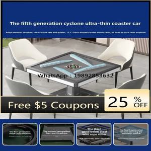 Z1 5세대 사이클론 초박형 롤러코스터 5.0 마작 기계, 자동 가정용 난방 마작 식탁 듀얼