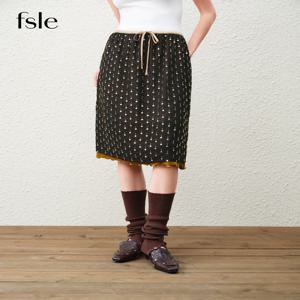 FSLE【프리미엄 시리즈】2026 봄 여성 벨벳 스팽글 & 비즈 미니 스커트 디스코 Y2K 파티를 위한 레트로 헤비 워크맨십 바디콘 스커트