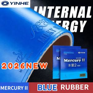 2026 NEW YINHE MERCURY II 블루 탁구 러버 머큐리-2 핑퐁 러버 올라운드 스핀 컨트롤 핑퐁 스폰지 블루 러버