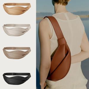 여성용 패셔너블한 라이트 베이지 트위스트 웨이스트백, 심플한 벨트백, 캐주얼 웨이스트백, 데일리 통근에 적합