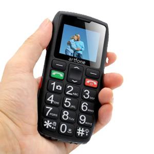아트폰 C1 언락 바형 시니어 휴대폰 노인용 핸드폰 듀얼심 원키 SOS 비상 버튼 GSM 2G FM 라디오 손전등 블루투스