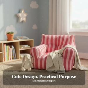 귀여운 캐릭터 모양의 플러시 의자, 부드럽고 편안한 지지력 있는 바닥 라운저