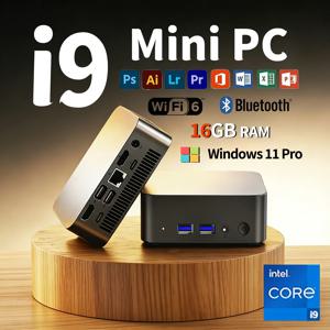 미니 게이밍 컴퓨터 인텔 코어 i9 8950JHK/코어 i3 6100U 미니 PC 16GB DDR4 2048GB SSD WIFI 6 BT5.2 게이밍 미니 PC