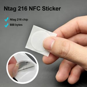 NFC Ntag216 태그 스티커 (888바이트 메모리, 13.56Mhz) Ntag 216 범용 라벨 RFID NFC 스티커
