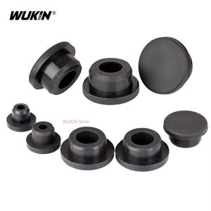 실리콘 고무 씰 홀 플러그 검정색 중공 블랭킹 엔드 캡 T형 원형 먼지 플러그 6.8mm~68.6mm 사이즈