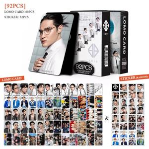 92개/세트 SB19 P-팝 스타즈 로모 카드 양면 포토카드 미니 스티커 포함 아이돌 굿즈 포토 카드 팬 컬렉션 선물