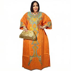 아프리카 여성 의상 아바야 자수 플러스 사이즈 우아한 파티 교회 드레스