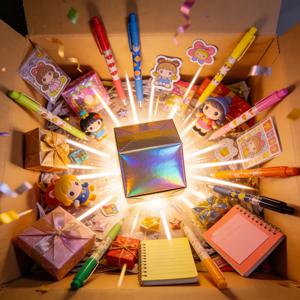 랜덤 1/2/4개 옵션 애니메이션 만화 영화 TV 자동 연필 0.5mm 리드 그립 세트 (미술 드로잉 학생 선물용)