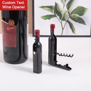 병 모양 맞춤 텍스트 와인 오프너 냉장고 자석 맞춤 이름 맥주 병따개 파티 선물 개인 맞춤형 코르크 따개