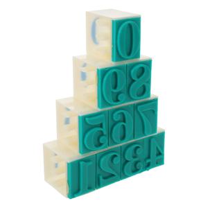 1세트 숫자 고무 스탬프 세트 0-9 재사용 가능 DIY 공예 스탬퍼 교실 저널링 비즈니스 날짜 스탬핑 시리얼 코드