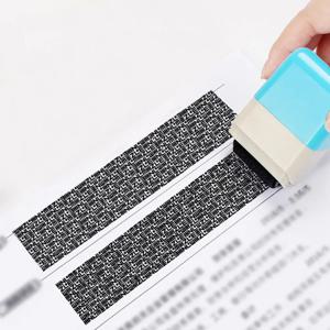 기밀성 씰 롤러형 스탬퍼 개인정보 보호 스탬프 휴대용 누출 방지 신원 보호 스탬프 지워지지 않는 코드