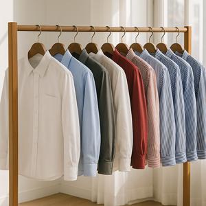 VOLLRADS 남성 긴팔 셔츠 27종 솔리드 스트라이프 차이나카라 비즈니스 데일리룩 빅사이즈90부터130까지