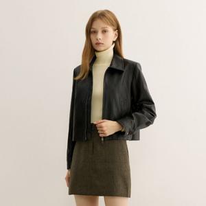 [정가 178,000원]레더 집업 자켓 AWWJKP31060