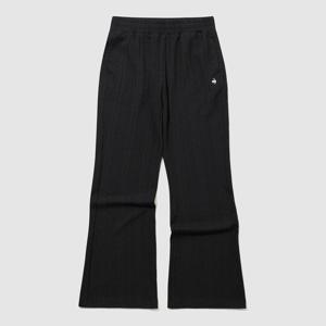 르꼬끄 여성 부츠컷 케이블 자가드 팬츠 QQ322OFP92_BLK