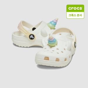 본사]아동화 클래식 레인보우 유니콘 클로그 토들러 초크 209701-0WV