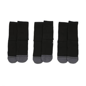 공용 UA 퍼포먼스 코튼 미드 크루 삭스 3켤레 1379530-001