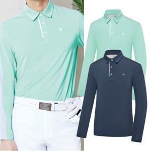 BTR 골프 남성 봄 펀칭 긴팔 카라 티셔츠 군즈남 BST4109M