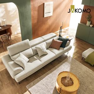 루디아 3.5인 기능성 럭스 통가죽 천연면피 소가죽 소파+스툴[+쿠션2개]