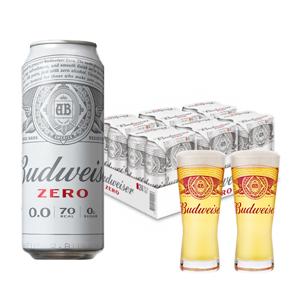 버드와이저 제로 500ml X 24캔+버드 2025 전용잔 2개
