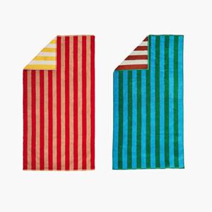 두센두센 바스 타월 2개 세트 76x142 [2종 1택]