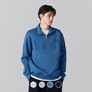 024561 프린트 테리 목넥 하프집업 풀오버