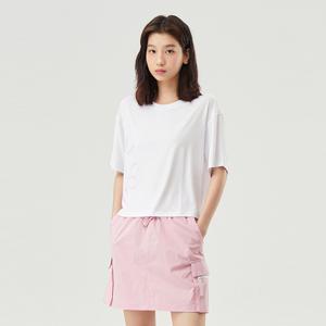 [60% OFF] 여성 슬럽 크롭 레터링 반팔티 (QP122ORS23)