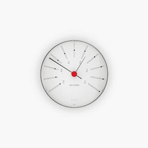 아르네 야콥센 arne_jacobsen_clocks AJ Bankers Wall Clock Barometer ( Ø 12cm/기압계)