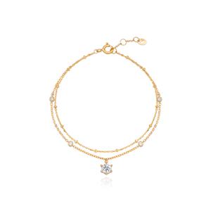 [티르리르] 스페셜 볼 체인 실버옐로우 팔찌 TBSSVG10681M