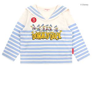 도날드덕카라스트라이프티셔츠_BP51TC769