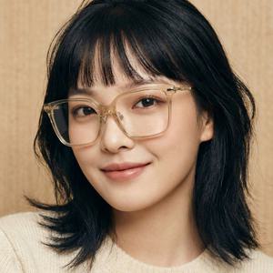 안경테 BE2376 4063 명품 투명 뿔테 사각 엘리자베스