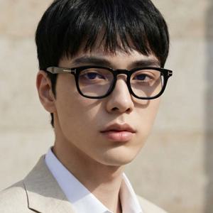 블루라이트차단 안경테 TF5930DB 001 명품 사각 아시안핏 뿔테