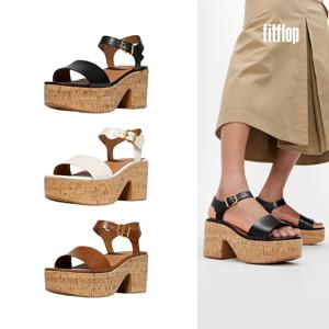 [바로도착] 플랫폼 레더 코르크 앵클 스트랩 샌들 3종 택1