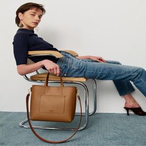 헤지스 액세서리 [[25FW]] HIBA5F976W2 [선물추천][스테디셀러][CELIA] 브라운 투톤 심플 포켓 포