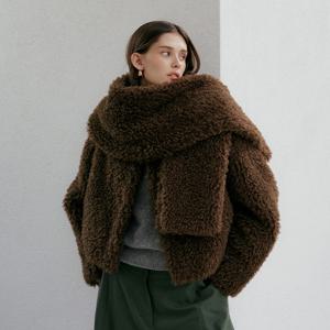 25FW 컬리 퍼 머플러