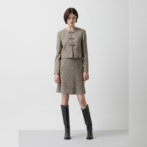 [주크] 트위드 A라인 미디 스커트 Z254MSD010