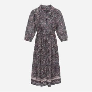 카라 오픈형 플라워 원피스_T256MOP148W