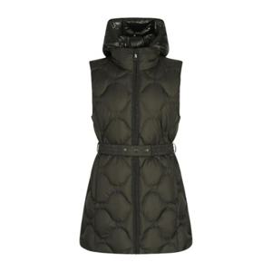 골프조끼 KQF 121D4JV451_KH 여성 벨티드 후드 구스 패딩 점퍼 베스트