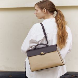 아떼 바네사브루노 액세사리 AABA5E312I3 [MAISON(메종)] 베이지 캔버스 숄더백