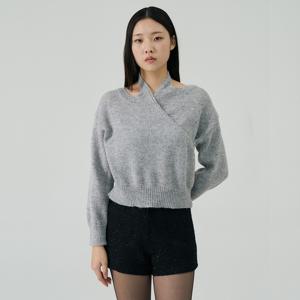 울 블랜디드 홀터넥 니트_CD5WP661