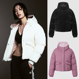 르꼬끄 여성 숏패딩 네쥬 루즈핏 후드 다운 자켓 QQ422ODJO3-IJS9
